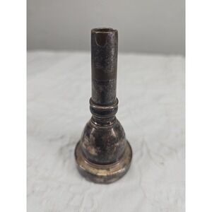 Unbranded Trumpet Mouthpiece 25 Silver Plate Vintage Fair Condition Patina